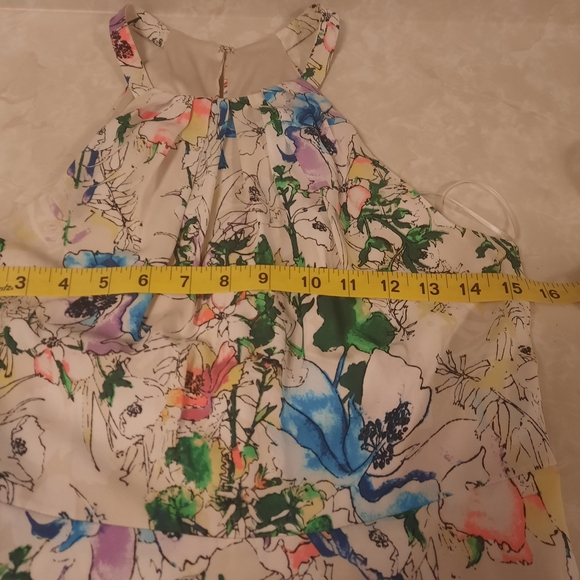 Express Multicolor Strapless Dress - Picture 5 of 11